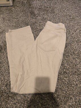 J Crew Full Length 90s Classic Straight High Rise Jeans Ecru 27